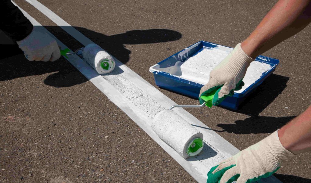Tinta de resina metacrílica para sinalização durável e segura