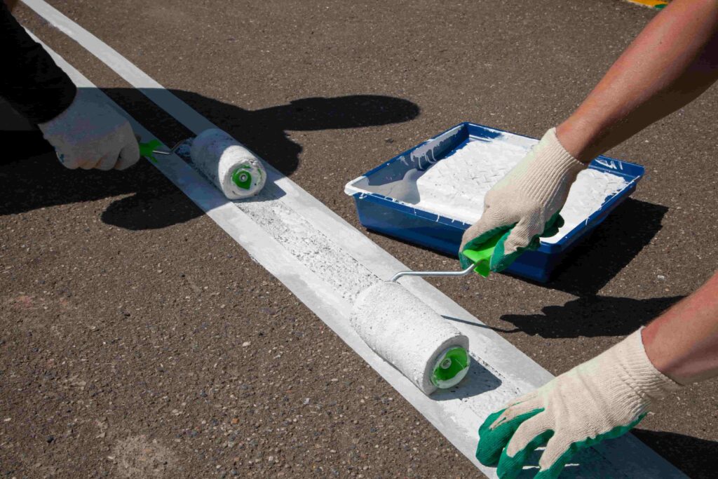 Tinta de resina metacrílica para sinalização durável e segura